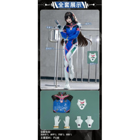 Game Overwatch D.Va Cosplay OW Costume Sexy leather women jumpsuit wig prop accessory set Halloween party D.Va uniform
