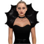 Gothic Vampire Cosplay Medieval Black Red Victorian Collar Cape for Women Role Play Halloween Carnival Costume Cloak Accessories