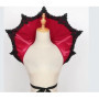 Gothic Vampire Cosplay Medieval Black Red Victorian Collar Cape for Women Role Play Halloween Carnival Costume Cloak Accessories
