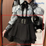New Jirai Kei Outfit Lolita Girls Blouse Top Women Kawii Bow Black Skirts Shirts Long Sleeve Shirt Y2K Sweet Japanese Lady Style