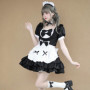 Japanese Sexy Lolita Dress Cream Little Honey Maid Costume Lolita Pink Dresses Kawaii Dress Cosplay Animation Show Outfit S-5XL