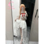 Sword Art Online Asuna Fairy Prison Elf Queen Cosplay Costume Anime Game Character White Dress Full Set Outfit