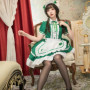 Green Cute Lolita Maid Costumes Girls Women Lovely Maid Cosplay Costume Animation Show Japanese Outfit Plus Size Dress Clothes