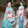 Women Japanese Traditional Yukata Haori Kimonos Cosplay Blouse Gown Female Summer Fashion Photography Clothes Party Dress Kimono