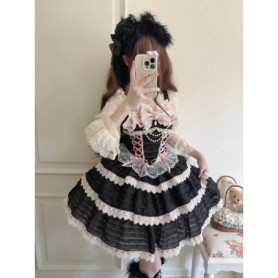 Japanese Style Original Design Lolita Dress Jsk Suspender Dress for Women Summer Black Lolita Dress 2026 New