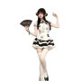 Cos Halloween Cosplay Cute Girl's New Chinese Style Panda Print Top With High Waist Slimming Effect Fluffy Cake Skirt Maid Apr
