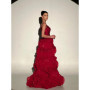 Opulent Red Ruffle Evening Gown 2026 Luxury Sparkly Sweetheart Floor-Length Party Dress A-Line Tiered Prom Dress فساتين سهرة