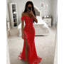 2026 Women's Luxury High Split Club Party Evening Dress Sexy Banquet Slim Waisted Female Dress Elegant V-Neck Slim Long Dress