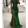 2026 Women's Luxury High Split Club Party Evening Dress Sexy Banquet Slim Waisted Female Dress Elegant V-Neck Slim Long Dress