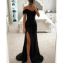 2026 Women's Luxury High Split Club Party Evening Dress Sexy Banquet Slim Waisted Female Dress Elegant V-Neck Slim Long Dress