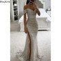2026 Women's Luxury High Split Club Party Evening Dress Sexy Banquet Slim Waisted Female Dress Elegant V-Neck Slim Long Dress