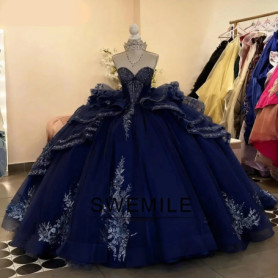 SWEMILE Trendy Sweetheart Quinceanera Dresses for 15 Sleeveless Lace up Tulle vestidos de 15 quinceañera 2026 Customized