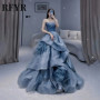 RFYR Strapless Evening Dress Multilayer Prom Dress 2025 Luxury Ball Gown Party Dress Princess فساتين مناسبة رسمية Customized