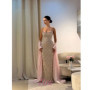 Customized Pink Glitter Strapless robes de soirée Sleeveless Mermaid Party Dresses Floor-Length Prom Dress 2025