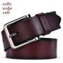 DINISITON 2019 High Quality Genuine Leather Men Designer Belt Brand Strap Fashion Pin Buckle Jeans Casual Male Metal Homme