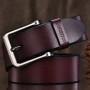 DINISITON 2019 High Quality Genuine Leather Men Designer Belt Brand Strap Fashion Pin Buckle Jeans Casual Male Metal Homme