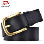 DINISITON 2019 High Quality Genuine Leather Men Designer Belt Brand Strap Fashion Pin Buckle Jeans Casual Male Metal Homme