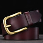DINISITON 2019 High Quality Genuine Leather Men Designer Belt Brand Strap Fashion Pin Buckle Jeans Casual Male Metal Homme