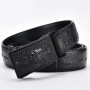 Genuine Leather Belt For Man Top Quality Luxury Famous Brand Male Belts Automatic Buckle Mens Crocodile Pattern Strap ZD2137