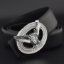 White Waistband men fashion golden Eagle Waistband genuine leather luxury brand high quality ceinture homme waist belt