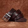 Men Belt Genuine Leather for Men's High Quality Stainless Steel Buckle Jeans Cowskin Casual Belts Cowboy Waistband Male Designer