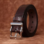 Men Belt Genuine Leather for Men's High Quality Stainless Steel Buckle Jeans Cowskin Casual Belts Cowboy Waistband Male Designer