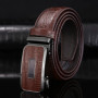3.3cm High-end Business Men's Genuine Leather Belt Alloy Automatic Buckle Two-layer Cowhide Casual Suit Belt for Men