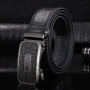 3.3cm High-end Business Men's Genuine Leather Belt Alloy Automatic Buckle Two-layer Cowhide Casual Suit Belt for Men