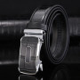 3.3cm High-end Business Men's Genuine Leather Belt Alloy Automatic Buckle Two-layer Cowhide Casual Suit Belt for Men