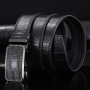3.3cm High-end Business Men's Genuine Leather Belt Alloy Automatic Buckle Two-layer Cowhide Casual Suit Belt for Men