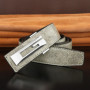 G letter belts men slide buckle designer luxury famous brand cowhide High Quality young boys fancy jeans Waistband green
