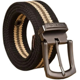 Men Weave Canvas Belt 2022 Mens Workout Waist Belt Knitted Canvas Belt Male Canvas Strap Casual Jeans Belt Pin Buckle Lengthen