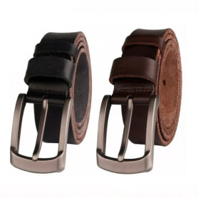 CCOOLERFIRE Men Belt Full Grain 100 Real Genuine Cowskin Top Layer Leather Soft Jeans Cowhide Belts For Men TM053