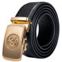 Luxury Brand New Designer Belts For Men Gold Buckle Yellow Blue Blue Black Cowskin Genuine Leather Belt Strap Casual Formal Gift