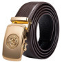 Luxury Brand New Designer Belts For Men Gold Buckle Yellow Blue Blue Black Cowskin Genuine Leather Belt Strap Casual Formal Gift