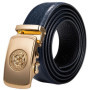 Luxury Brand New Designer Belts For Men Gold Buckle Yellow Blue Blue Black Cowskin Genuine Leather Belt Strap Casual Formal Gift