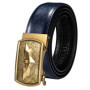 Luxury Brand New Designer Belts For Men Gold Buckle Yellow Blue Blue Black Cowskin Genuine Leather Belt Strap Casual Formal Gift