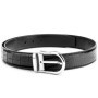 Crocodile belt men's genuine leather needle buckle without splicing belly leather stainless steel buckle waist belt