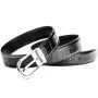 Crocodile belt men's genuine leather needle buckle without splicing belly leather stainless steel buckle waist belt
