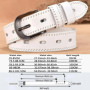 Women Genuine Leather Belt For Female Strap Casual All-match Ladies Adjustable Belts Designer High Quality Brand