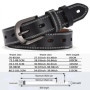 Women Genuine Leather Belt For Female Strap Casual All-match Ladies Adjustable Belts Designer High Quality Brand