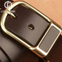 Belt For Men Business Casual Vintage Luxury Brand Genuine Leather Belt Men Designer For Jeans Fashion Pin Buckle Strap HQ236
