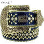 Designer Belt Bb Belts Fashion Luxury Mens Belt and Lady Belt Leather Decorated with Colorful Diamonds Chain 3.8 Cm