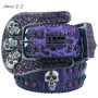 Designer Belt Bb Belts Fashion Luxury Mens Belt and Lady Belt Leather Decorated with Colorful Diamonds Chain 3.8 Cm