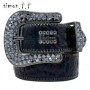Designer Belt Bb Belts Fashion Luxury Mens Belt and Lady Belt Leather Decorated with Colorful Diamonds Chain 3.8 Cm