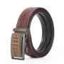 3.6cm Crocodile Genuine Leather Men's Belt High-quality Alloy Automatic Buckle Cowhide Business Belt for Men