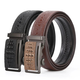 3.6cm Crocodile Genuine Leather Men's Belt High-quality Alloy Automatic Buckle Cowhide Business Belt for Men