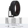 Men Belt Business Dress Belts for Men Genuine Leather Belt Reversible Buckle Brown and Black Fashion Work Casual HQ111