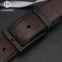 Men Belt Business Dress Belts for Men Genuine Leather Belt Reversible Buckle Brown and Black Fashion Work Casual HQ111
