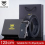 BULLCAPTAIN First Layer Leather Automatic Buckle Belt Men's Leather Belt Men's Business Casual Buckle Headband